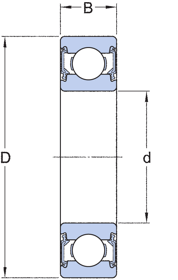 ORS 6002-2RS/C3 Rulman Teknik Çizimi